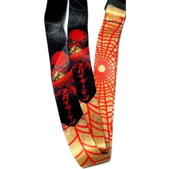 Bioworld Marvel Spider-Man Lanyard with Sticker, ID Badge Holder & Rubber Charm - Picture 5 of 9